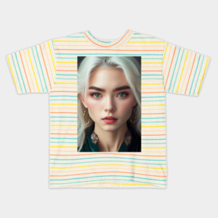 Japanese Beauty Girl in Her Prime Youthful Charm Kids T-Shirt