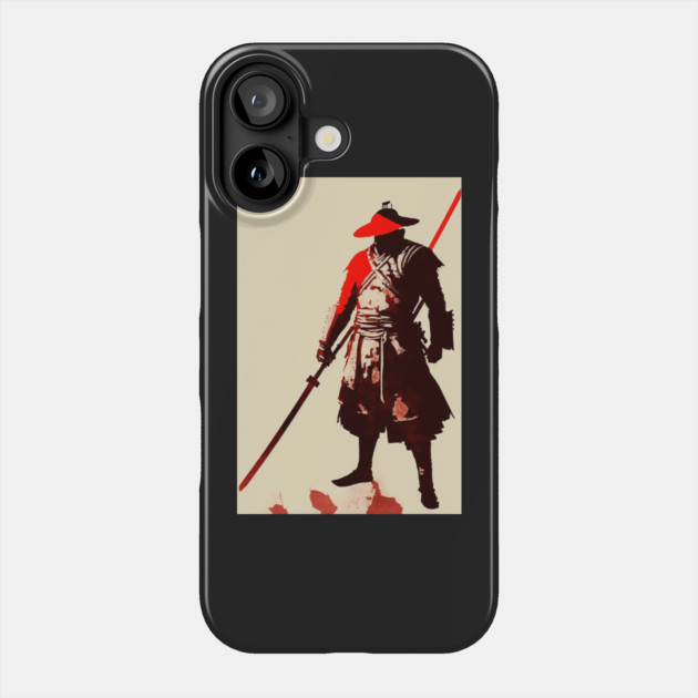 The Colors of Honor: The Symbolism of Red, White, and Black in Japanese Samurai Culture Phone Case by Darksavage