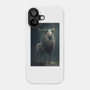 A Mythical God-Creature Combining the Power of a Lion and the Grace of a Deer Phone Case