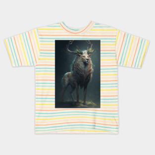 A Mythical God-Creature Combining the Power of a Lion and the Grace of a Deer Kids T-Shirt