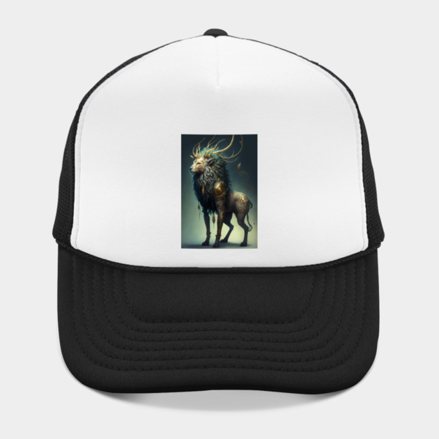 The Divine Chimera: A Fusion of Lion and Deer in One Mythical Being by Darksavage