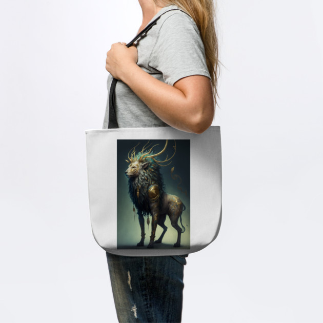 The Divine Chimera: A Fusion of Lion and Deer in One Mythical Being by Darksavage