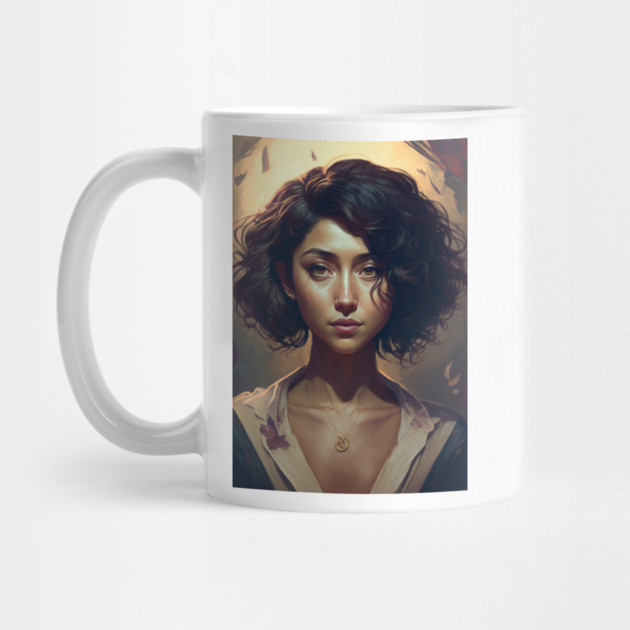 Beauty in Short Waves: The Girl with Wavy Hair by Darksavage