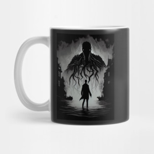Enigmatic Elegance: An Eerie Artistic Creation Mug