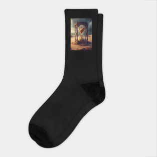 Timeless Struggle: The Woman in the Enormous Hourglass Time Turner Socks