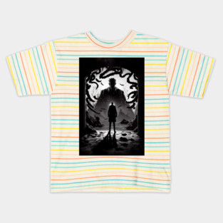 Enigmatic Elegance: The Unsettling Beauty of an Eerie Artistic Masterpiece Kids T-Shirt