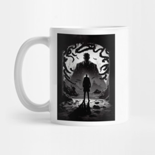 Enigmatic Elegance: The Unsettling Beauty of an Eerie Artistic Masterpiece Mug