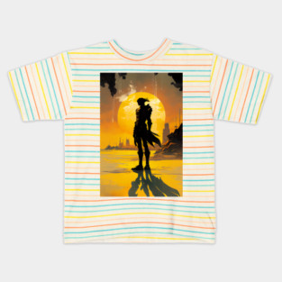 Beyond the Stars: The Alien Bounty Hunter's Lethal Hunt Kids T-Shirt