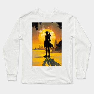 Beyond the Stars: The Alien Bounty Hunter's Lethal Hunt Long Sleeve T-Shirt