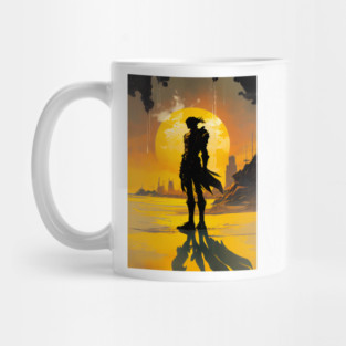 Beyond the Stars: The Alien Bounty Hunter's Lethal Hunt Mug