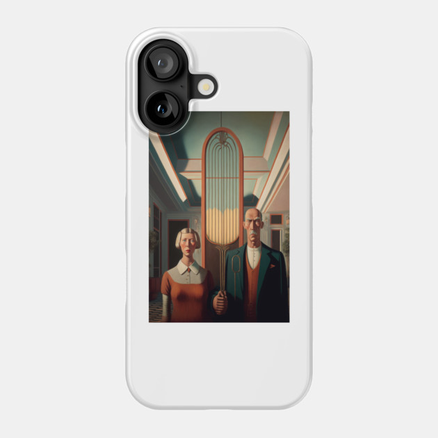 American Gothic pop Art classic Phone Case by Darksavage