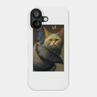 Adorable Cat Dragon with Butterfly Wings Phone Case