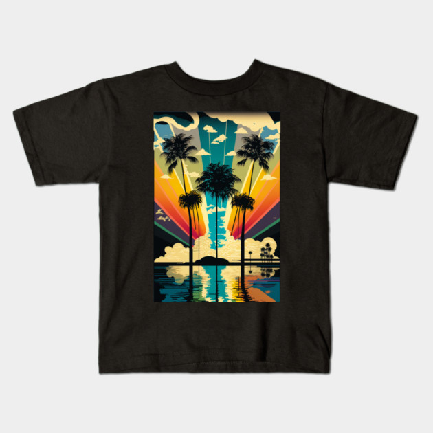 Jewels of the Pacific: Hawaii's Idyllic Paradise Kids T-Shirt by Darksavage