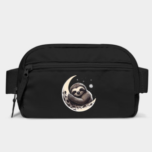 Sloth sleeping on the moon Bag