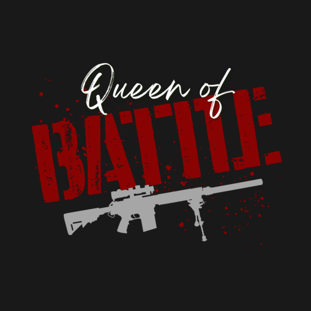 Queen of Battle Fan Tee by Jay Hazen