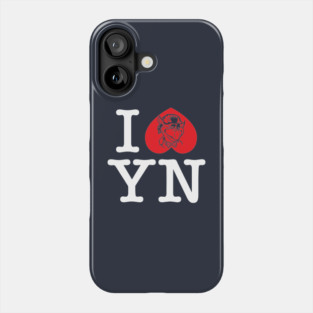 I Heart Yew Nork-White Text Phone Case