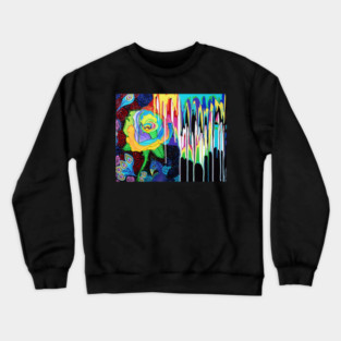 Rainbow Rose Crewneck Sweatshirt