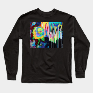 Rainbow Rose Long Sleeve T-Shirt