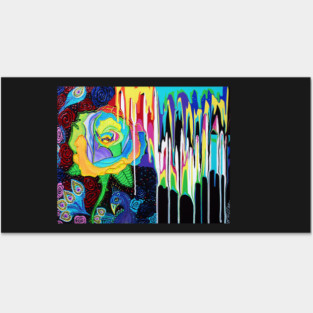 Rainbow Rose Posters and Art