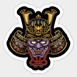 oni mask japanese Sticker