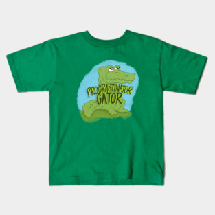 Procrastinator Gator Kids T-Shirt