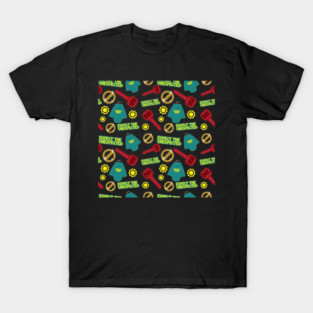 Big Brother Icon Pattern T-Shirt