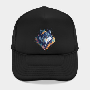 Geometeric Wolf Head Hat