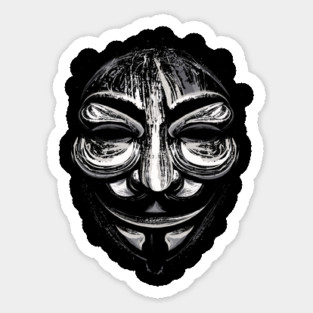 ▼ for Vendetta Sticker