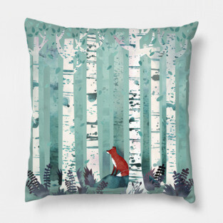 The Birches Pillow