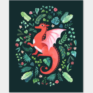 Tropical Dragon Posters and Art