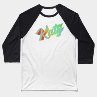 Colorful Katy Baseball T-Shirt