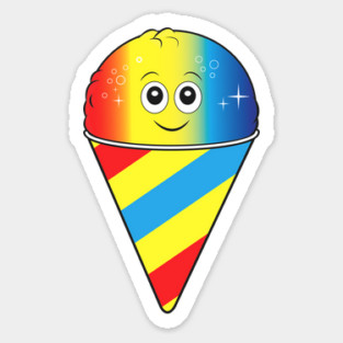 Cute Cartoon Snow Cone Sticker