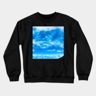 Blue Ocean Clouds Breeze Kahana Bay & Pier Crewneck Sweatshirt