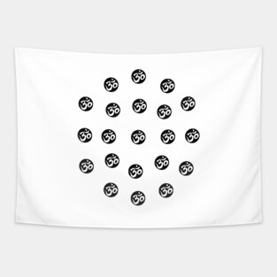 om spiritual awakening symbol Tapestry