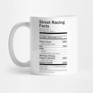 Street Racing Facts Mug