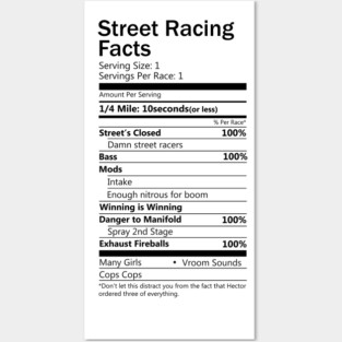 Street Racing Facts Posters and Art