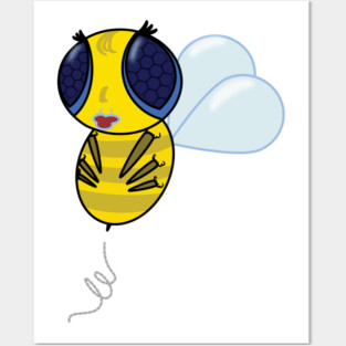 Funny Little Bee Posters and Art