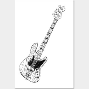 Bass Guitar Posters and Art