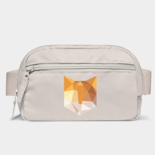 Geometric Orange Cat Face Bag