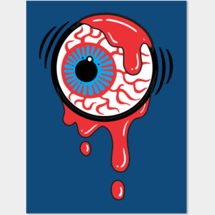 Bloody Eyeball Posters and Art