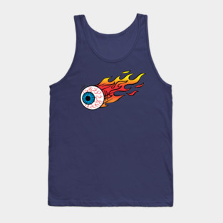 Flaming Eyeball Tank Top