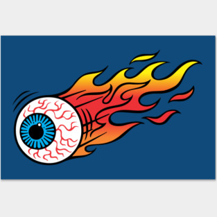 Flaming Eyeball Posters and Art