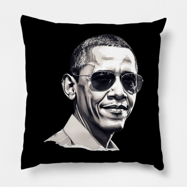 Barack Obama, Black History Pillow by UrbanLifeApparel