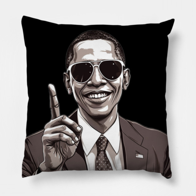 Barack Obama #1 Pillow by UrbanLifeApparel