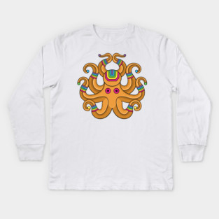 Colorforms octopus Kids Long Sleeve T-Shirt