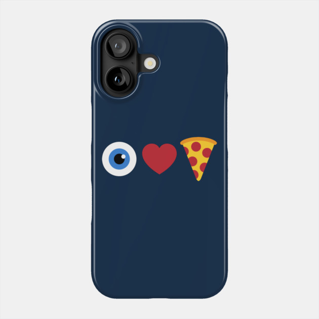 I Heart Pizza Emoji Phone Case by dumbshirts