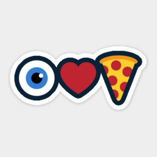 I Heart Pizza Emoji Sticker
