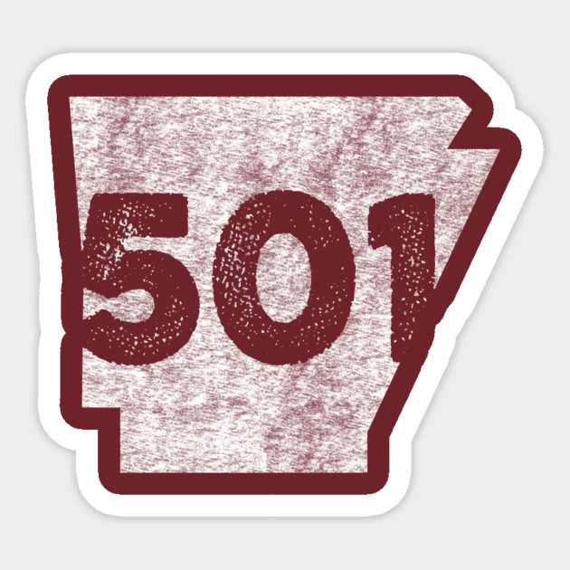501 Arkansas Sticker by rt-shirts