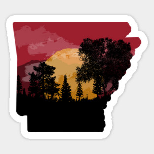 Arkansas Sunset (NO distress) Magnet