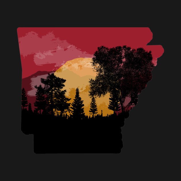 Arkansas Sunset (NO distress) by rt-shirts